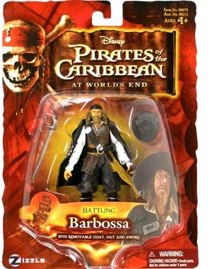 Childrens Toyshop  Toys : Battling Barbossa with Removable Coat, Hat and Sword