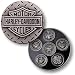 Harley-Davidson Diamond Plate, Armed Forces Nickel Antique Coin