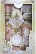 Baptism Gift Sets - Sculptured Candle - Rosary - Hanky - Shell - Gift Box 11.5in.x7.5in. - SPANISH