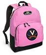 UVA Backpack Pink University of Virginia for Travel, Daypack CUTE School Bags Best Unique Cute Gifts for Girls, Students Ladies -