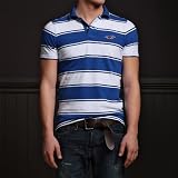 ホリスター Hollister 【直接買付け】並行輸入品 メンズ 半袖　ポロシャツ Daley Ranch 　ブルー
