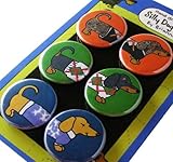 IMAGE OF Dachshund Sweater Silly Dog Magnet Set of 6