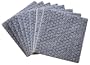 Dura-Grip(TM) Heavy Duty 4" Square, 1/2" Thick Non-Slip Rubber (No glue or nails) Furniture Floor Pads, Protectors-Set of 8
