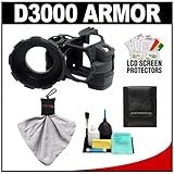 MADE Rubberized Camera Armor Case (Black) for Nikon D3000 Digital SLR Camer ....