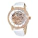 AK Anne Klein Women's 109154WTWT Automatic Swarovski Crystal Accented Rose Gold-Tone Leather Watch