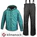 Kinderskianzug Snowboardanzug Skijacke Skihose  Farbe: T&uuml;rkis / Schwarz Gr&ouml;&szlig;e 176   Snowboardjacke Snowboardhose Winterjacke Winterhose Art.Nr.: 201286-176    Kilmanock� ist strapazierf&auml;hige Bekleidung von hoher Qualit&auml;t, die Wetter und Wind drau&szlig;en und die W&auml;rme drinnen h&auml;lt - ob im Skiurlaub oder Alltag.    Elastischer, bewegungsfreundlicher, wasser- und winddichter sowie atmungsaktiver Skianzug aus der AIR-FLO 3.000 Serie von kilmanock�.  Die Materialien sind absolut widerstandsf&auml;hig, damit sich die Kids im Winter richtig austoben k&ouml;nnen und bieten l&uuml;ckenlosen Schutz bei jeder Witterung!      Details Jacke:    - wasserdichte Rei&szlig;verschl&uuml;sse mit verschwei&szlig;ten N&auml;hten - teilweise verdeckter Brustrei&szlig;verschluss mit Druckkn&ouml;pfen und Kinnschutz am Hals    - 2 Au&szlig;entaschen  - 1 Skipasstasche am linken &Auml;rmel - &Auml;rmelabschl&uuml;sse mit Klettriegel - gef&uuml;tterte Kapuze (nicht abtrennbar)  - schwarzes Innenfutter   - Saum mit innenliegendem Kordelzug  - 1 Innentasche mit Rei&szlig;verschluss      Details Hose:    - 2 vordere Taschen, eine mit Rei&szlig;verschluss  - verdeckter Hosenschlitz mit Rei&szlig;verschluss und Druckknopf - Hosenbund mit Gummizug - 4 G&uuml;rtelschlaufen  - 2 Weitenregulierungen am Bund  - verstellbare, dehnbare Tr&auml;ger (abtrennbar)  - Beinabschluss mit Klettverschluss und Druckknopf  - Schneefang mit Klettband, Gummizug und Druckknopf   DETAILS:  Oberstoff: 100% Polyester  Wattierung: 100% Polyester  Futter: 100% Polyester AIR-FLO 3.000  Winddicht: ja Atmungsaktiv: + 2000 g/m/24h Wasserdicht: + 3.000 mm  Verklebte N&auml;hte: ja Pflegehinweise: Waschen 40�C (schonend), nicht bleichen, nicht schleudern, nicht b&uuml;geln, nicht chemisch reinigen      LIEFERUMFANG:  - 1 Skianzug (Jacke und Hose) 
