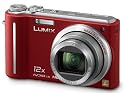 Panasonic DMC-TZ7EG-R Digitalkamera (10 Megapixel, 12-fach opt. Zoom, 7,6 cm (3 Zoll) Display, Bildstabilisator) rot