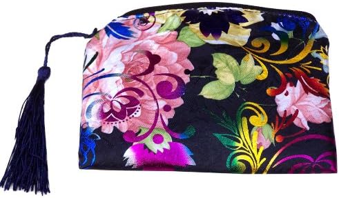 IFrogee Mini Zippered Brocade Bag CKP-12-GD (7 Colors Available) (Black)