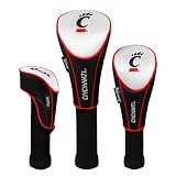 NCAA Cincinnati Bearcats Black 3-Pack Golf Club Headcovers