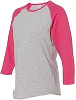 LAT Apparel Womens Vintage Fine Jersey Baseball T-Shirt