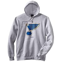 NHL St. Louis Blues Primary Logo Hoodie, Medium, Athletic Grey