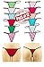Sexy Basics Women's 12 Pack Sexy String Bikini Thong Underwear