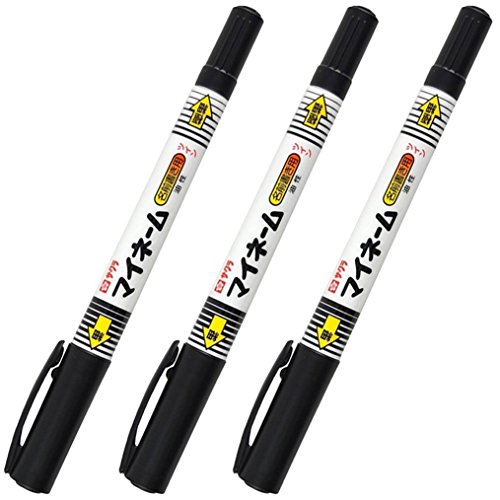 サクラクレパス 油性ペン マイネームツイン YKT3-P 黒 3本