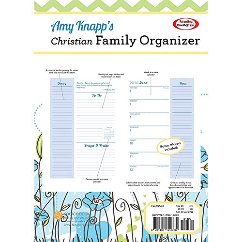 Amy Knapp\'s Christian Family Organizer Softcover Weekl by Sourcebooks