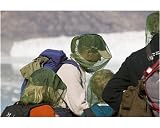 Photographic Print of Tourists being attacked by mosquitos in Camp Victor on Greenland from Specialist Stock