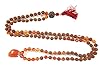 Yoga Energy Mala- Rudraksha Carnelian Stone Meditation Healing Mala Prayer Necklace
