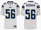Shawne Merriman San Diego Chargers #56 Authentic Reebok NFL Football Jersey - New 2007 Design (White
