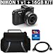 Nikon 1 V1 Mirrorless Digital Camera with 10-30mm Lens (Black) + 16GB Deluxe Accessory Kit