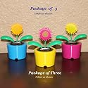 Solar Powered Dancing Gerber Daisy Flower - Package of Three (3) Flowers