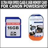 ULTRA HIGH SPEED CLASS 6 16GB MEMORY CARD FOR CANON POWERSHOT G12 G7 G9 G10 ....