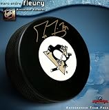 Marc-Andre Fleury Pittsburgh Penguins Autographed/Hand Signed Hockey Puck