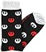 Hyp Star Wars Rebel Logos Pattern Men's Crew Socks Shoe Size 6-12