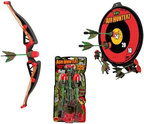 Air Hunterz Bow Set: Zing Z-Curve Bow plus Zing Target and Refill Arrows