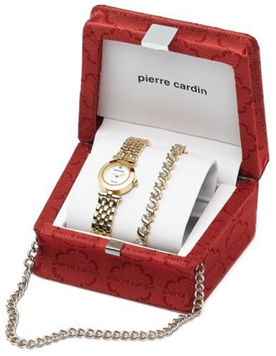 Pierre Cardin Women's Diamond Collection Watch and Bracelet Gift Set #PCD9902