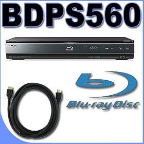 Sony BDP-S560 1080p Blu-ray Disc Player PLUS HDMI Cable BigVALUEInc Accessory Saver Bundle
