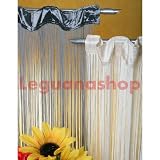 Fadenvorhang weiss 140 breit x 250 cm hoch