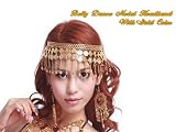 51DgQPxnRlL. SL160  USpicy Belly Dance Metal Headband With Gold Coins (Great Gift Idea)