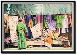 Framed Art Poster 20x30, Second Hand Clothing Shop
