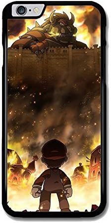 Attack on Titan Super Mario Bros Parody Design for Iphone Case (iPhone 6/6S Black)