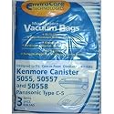 Kenmore Type-C Canister 5055, 50557, and 50558 Bag - 3 Pack
