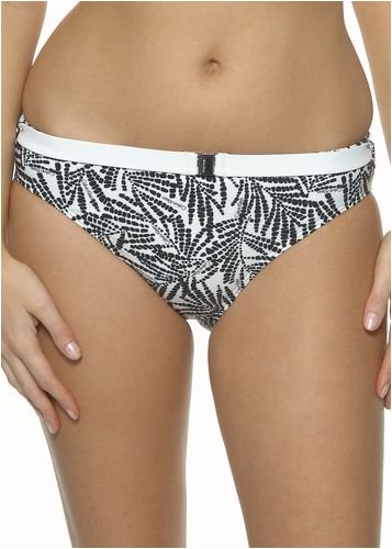 Calvin Klein. Fern Print contrast belted bikini bottom