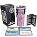 Sunset Pink SIC (Seriously Ice Cold) Travel Tumbler (30 oz.) - Stainless Steel Vacuum Insulated Tumbler with Double Wall Insulation - No Sweat Travel Mug and Thermos - BPA Free Drinkware....
