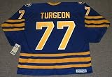 PIERRE TURGEON Buffalo Sabres 1989 CCM Vintage Throwback Away NHL Hockey Jersey