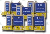 5 Sets of 2 Epson Stylus Compatible T040 & T041 Ink Cartridges (5 x Black and 5 x Colour) from 'The Ink Squid' - 5 x T040 - Black; 5 x T041 - Colour. The Latest Chips, Fully Compatible With the Epson Stylus C62 Model Printer and the Maximum ML Capacity of any Compatible Ink Cartridge.