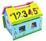 知育玩具 木のおもちゃ 数字 部屋 組み合わせ キッズ 子ども 想像力向上 発見力アップ 幼稚園 誕生日 入学祝 カラー