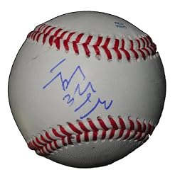Hong-Chih Kuo Autographed ROLB Baseball, Seattle Mariners, Los Angeles Dodgers, Proof Photo