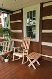 Outdoor Classic Front Porch Rocker - *Unfinished Pine* Amish Made USA