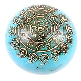 Outdoor Living : Wooden Ball Turqoiuse