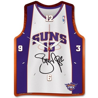NBA Jersey High Def Plaque Clock - Phoenix Suns and Steve Nash