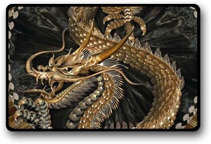 Premium image Chinese dragon door mat
