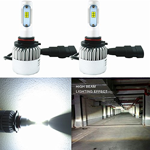 Alla Lighting New CSP Xtremely Bright LED Headlight Bulbs w/ High Power 8000Lm 6000K White Lamps (9005 HB3)