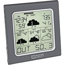 La Crosse Technology Weather Direct WD-3105U 4-Day Internet-Powered Wireless Forecaster, Titanium