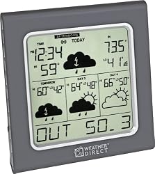 La Crosse Technology Weather Direct WD-3105U 4-Day Internet-Powered Wireless Forecaster, Titanium
