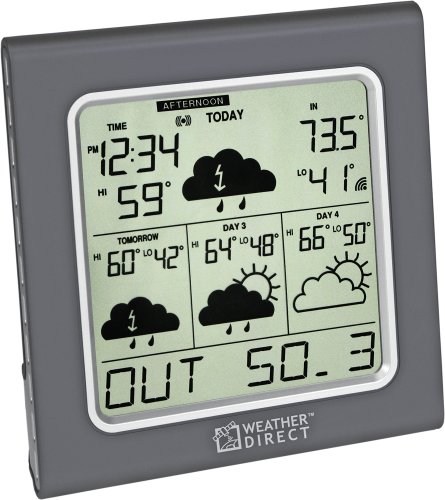 Weather Direct WD-3105U Internet-Powered Wireless Weather Station by La Crosse Technology, Titanium