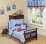 JoJo Designs 5-Piece Toddler Bedding Set - Frankie's Firetruck Boys Fire Engine Dalmation
