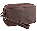 Polare Full Grain Leather Men Purse Wallet Clutch Pouch Handbag Wrist Bag Shoulder Bag